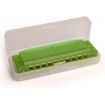 Armonica Diatonica Hohner Translucent Harp GREEN Hardcase Armonica Diatonica Hohner Translucent Harp GREEN Hardcase